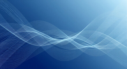Fluid Blue Wave Background for Modern Tech and Data Visuals