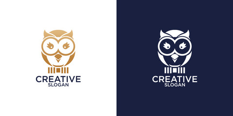 owl logo vector design