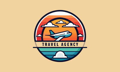 Retro Travel Agency Logo