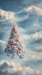 cute Christmas tree surrounded