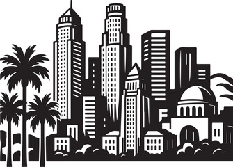 Los Angeles Silhouette Vector