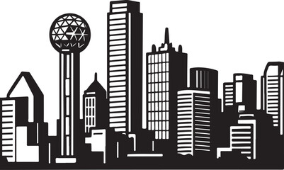 Dallas Silhouette Vector
