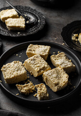 Traditional Indian dessert Burfi from sesame seed