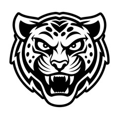 A filled style icon representing a leopard symbol