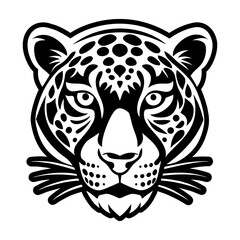 Glyph style icon showing a tiger head