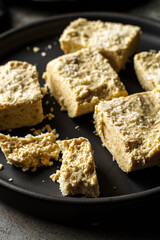 Traditional Indian dessert Burfi from sesame seed