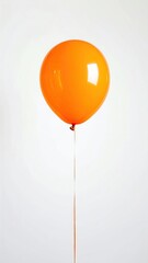 Orange Balloon Against White Background