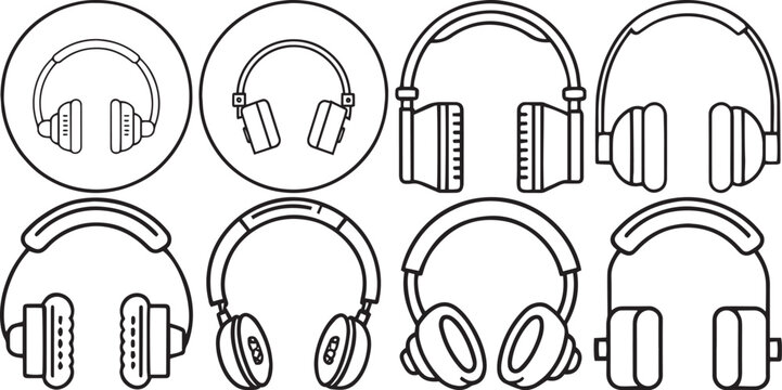Headphone Linear Icon Series
