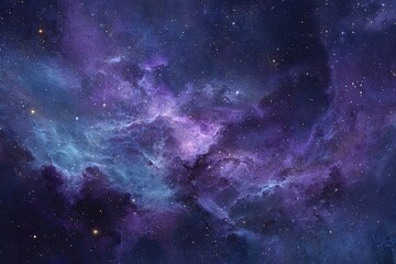Fototapeta premium Nebulae in deep space. Cosmic clouds of color