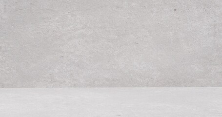 Concrete cemented wall texture grey with base and back wall for product placing and marketing mockup