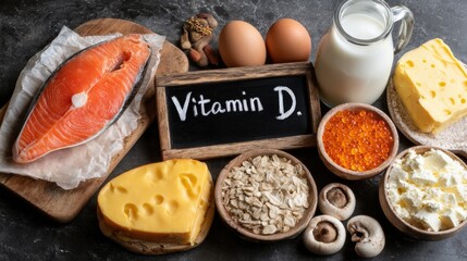 Vitamin D Rich Foods: Salmon, Milk, Cheese, Eggs, Mushrooms, and Grains for Bone Health