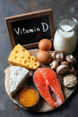 Vitamin D Rich Foods: Salmon, Milk, Cheese, Eggs, Mushrooms, and Grains for Bone Health