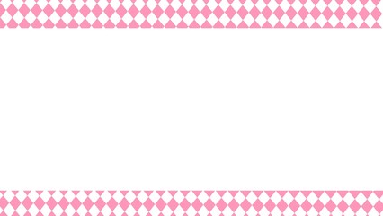 Frame made of multiple small diamonds arranged in order, geometric pattern, minimal design