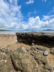 rocks and sky
