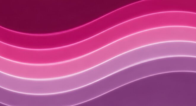 Abstract wavy lines in shades of pink and purple, creating a smooth, flowing gradient effect with a subtle glow, perfect for backgrounds and design