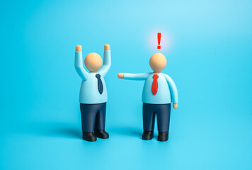 Unfounded accusations against subordinates by senior managers. A demand to resign voluntarily....