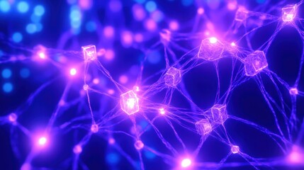 Abstract neural network glow