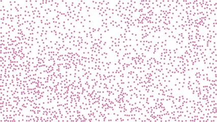 Many random pink dots on white background, playful pattern, minimal design