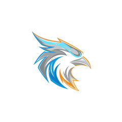 Obraz premium Modern Eagle Head Logo Vector | No background 