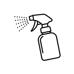 Spray Bottle Icon – Cleaning, Disinfectant, Hygiene, and Sanitizer Symbol