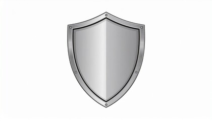 Shield Isolated on White Background
