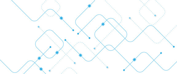 Abstract futuristic technology background. Technology background with crossed lines and dots.