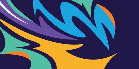 Graffiti vector colorfull patten wallpaper  art