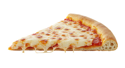 Delicious classic cheese pizza slice with gooey melted mozzarella, a perfect savory snack or meal option