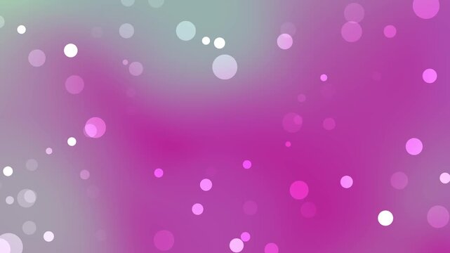 Pink love heart with bubble pattern, texture and bright light bokeh effect