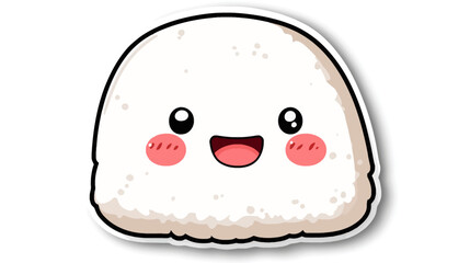 Cool Onigiri Character Wearing Sunglasses in Street Style Art Illustration