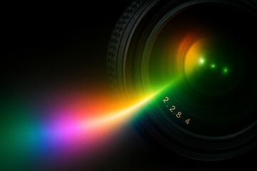 レンズ カメラ 暗闇 緑 反射 光 テクノロジー 監視 焦点 絞り ボケ デジタル マクロ 近接 秘密 スパイ アイデンティティ 写真 撮影 メカニカル