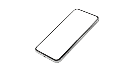 Modern Smartphone with Blank Screen for Your Custom Content and Design Applications