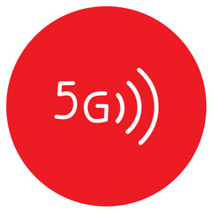 5G Icon Rounded Logo
