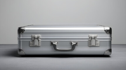 Metal briefcase symbolizing security, business and important contents