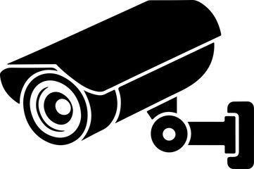 CCTV silhouette vector illustration