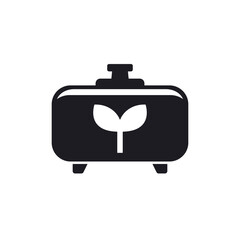 Obraz premium Biogas tank icon, gas storage vector