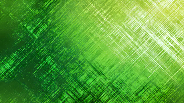 An abstract pattern featuring diagonal green stripes and scattered white dots, evoking a sense of nature and freshness