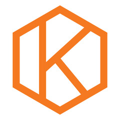 Potassium icon vector with K letter symbol for nutrition facts label and electrolyte balance design.