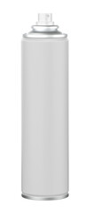 Blank spray can. White aerosol spray can with open cap isolated. Spray can mockup cutout. PNG transparency