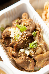 Soy sauce bulgogi on a plate