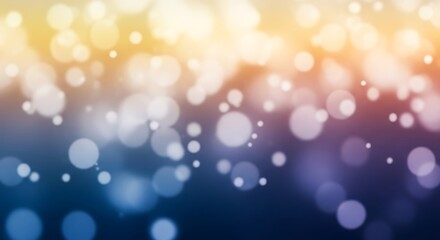 Obraz premium Soft bokeh lights gradient background with warm and cool tones