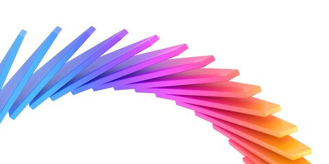 Abstract background, colorful geometric design 3d render