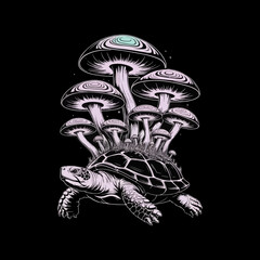 black and white illustration of a fish holding an umbrella while standing in water. It is a vector illustration often used for stock photos, t-shirt designs, or other graphic art