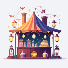 Obraz premium magical tent for halloween party