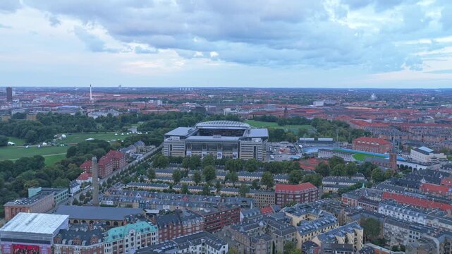 Denmark largest stadium, Parken - national team venue in Copenhagen.