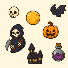 halloween ornament icon illustration image