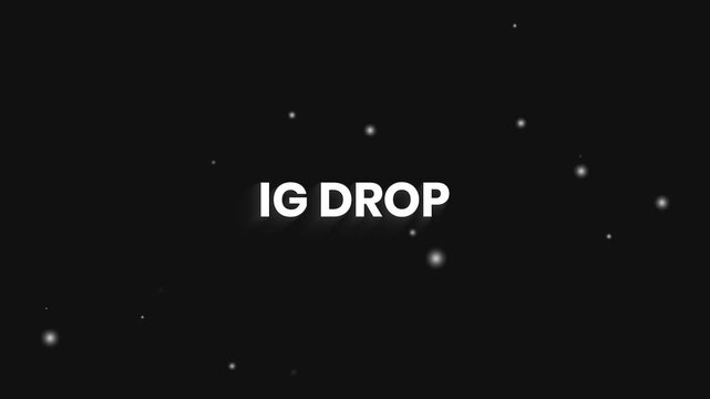 IG Drop Clean Elegant Text Reveal Animation 4K &ndash; Social Media Post and Reel Announcement