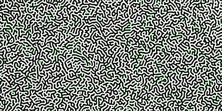 Gradient noise line abstract spread geometric background. Monochrome Turing reaction background. Abstract diffusion pattern with chaotic shapes. Vector illustration	