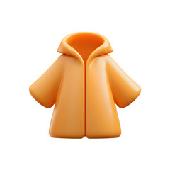 raincoat, PNG,isolated,no background,assets,3d,clay,render,illustration,toycore