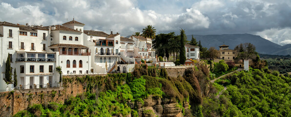 Fototapeta premium Ronda, Spain. Historic town of Andalusia. Travel and tourism beautiful cities of Spain